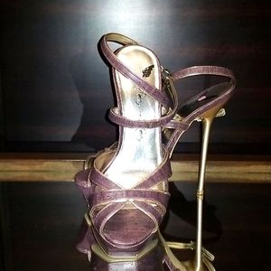 Penny Loves Kenny Purple Platform High Heel Sandal